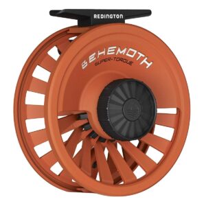 Redington 5-5506R56O Behemoth 5/6 Spool Heavy-Duty Adjustable Drag Carbon Fiber Fly Fishing Reel, Orange