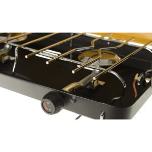 Martin MCS200 Durable Outdoor Portable Propane Gas Dual Burner Camping Cookware Grill Stove, Yellow