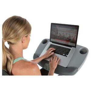 Exerpeutic Workfit 1000 Desk Station Folding Exercise Bike with Pulse