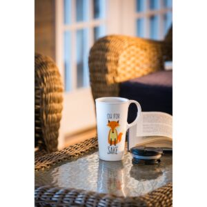 Evergreen Ceramic Travel Mug 17oz. Fox Sake