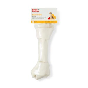 Natural Beefhide Bone Rawhide Dog Treats - 1ct - Boots & Barkley™