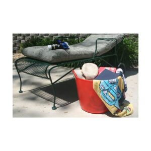 Little Giant FT11RED 11-Gallon Heavy-Duty Farm Bucket Rubber Flex Tub with Handles, Red