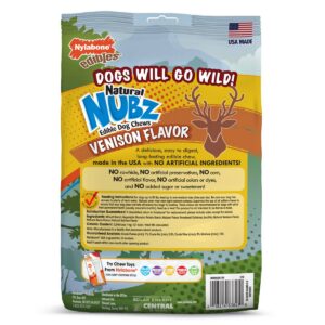Nylabone Nubz Small/Medium Antler Dental Chews Venison Flavored Chewy Dog Treats - 12ct