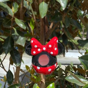 Disney 7" Minnie Mouse Hanging Resin Birdhouse
