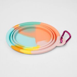 Collapsible Dog Bowl - Warm Tie-Dye - Sun Squad™