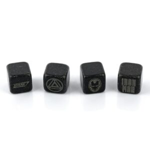 Surreal Entertainment Iron Man Collectible | Marvel Cold Stones Set | Iron Man Granite Beverage Cubes