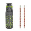 Minecraft 25oz Plastic Kiona Water Bottle with Straws - Zak Designs