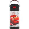 Thermos Cars 12oz FUNtainer Water Bottle - Black/Silver