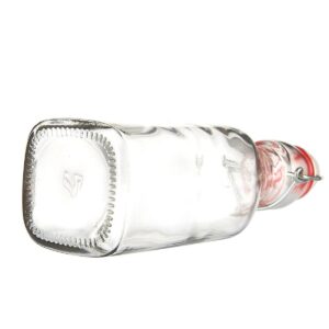 6 Swing Top Glass Bottles w/ Cleaning Brush For Kombucha Beer Brewing Clear 8 oz