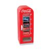 Koolatron CVF18 Coca-Cola Official Design Push Button Vending Machine Mini Fridge Holds 10 Cans