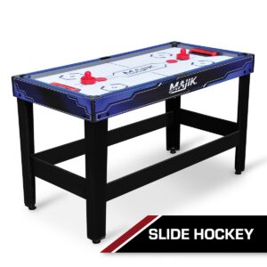 Eastpoint Sports Majik 54 In 4 in 1 Multi Game Combination Table Set w/ Billiards, Hockey, Table Tennis, & Foosball Gaming System for Indoor Game Play