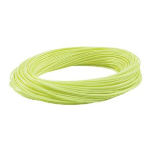 RIO Products WF5F Avid Trout Series Casting Line for Fly Fishing with Tapers, Memory Free Core, Slick coating, and Welded Loop, Pale Yellow