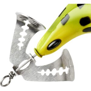Arbogast Buzz Plug Jr. 5/8 oz. Topwater Fishing Lure - Frog/White Belly