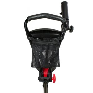 Northlight 48" Black Easy Folding 3 Wheel Golf Bag Push Cart