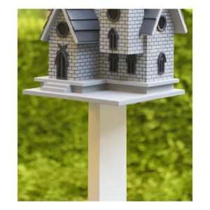 Wind & Weather Gothic Castle Birdhouse with Metal Dragon Weathervane