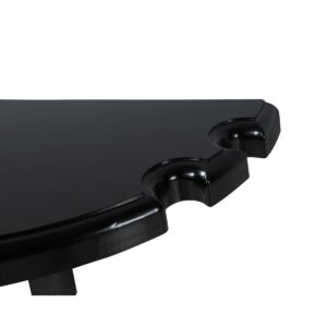 Hathaway Wall-Mounted Pub Table with Pool Cue Rests - Black