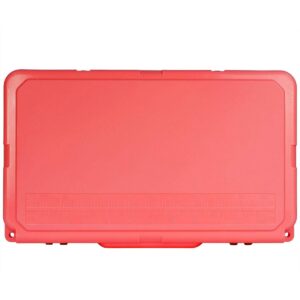 Driftsun Heavy Duty Rotomolded Thermoplastic UV Resistant Portable 45 Quart Insulated Hardside Ice Chest Beverage Cooler, Coral