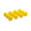 Champion Sports 12 Pack Official Size Molded Rubber Bulk Lacrosse Regulation Balls for Indoor or Outdoor Gameplay and Practice, Yellow