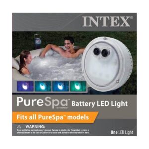 Intex PureSpa Battery LED Light for Bubble Spa + Maintenance Accessory Kit