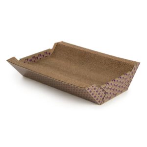 SmartyKat Super Scratcher Chaise Catnip Infused Corrugate Cat Scratcher and Bed