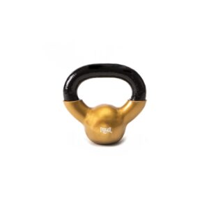Everlast Vinyl Coated Iron Kettlebell Home Gym Strength Exercise Weight Lifting Training Accessory, 5 Pounds, Gold