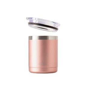 Monoprice Lowball Tumbler - 10 fl. oz. Rose Gold, BPA-free, Sweatproof, 2x Wall Vacuum Insulated - Pure Outdoor Collection