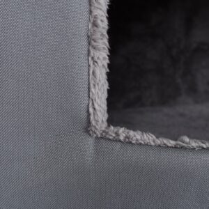 Petmaker Cozy Cottage House Shaped Dog Bed - Gray