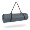 Pure Fitness Extra Thick High Density Exercise & Yoga Mat - Charcoal (12mm)