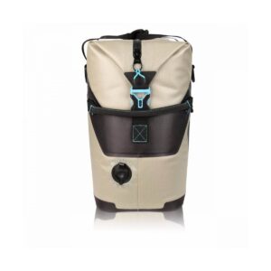 Engel Coolers High Performance 30 Liter Waterproof Soft Sided Cooler Tan Bag with Adjustable Shoulder Strap, Bottle Opener, & Water Resistant Fabric