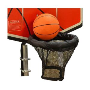 JumpKing Trampoline Basketball Hoop with Attachment and Inflatable Basketball