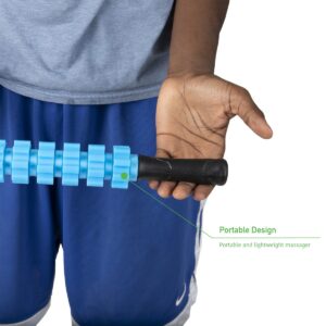 Mind Reader Blue Muscle Roller Deep Tissue Massage Stick for Sore Muscles
