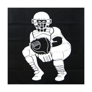 Cimarron Sports 4 x 6 Foot Baseball Softball Pitcher Training Aid Practice Batting Cage Net Vinyl Backstop with Catcher Image, Backstop Only