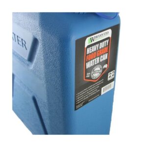 Wavian USA 5 Gallon Plastic Water Jug Can Container w/ Easy Pour Spout, 2 Pack