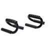 Mind Reader Push-Up Bar, Large, Set of 2, Iron, Black
