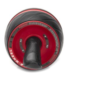 Mind Reader Ab Roller with Ergonomic Handles, Red and Black