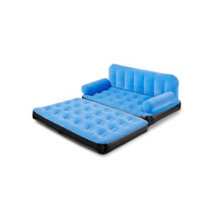 Bestway Multi Max Inflatable Air Couch or Double Bed with AC Air Pump, Blue