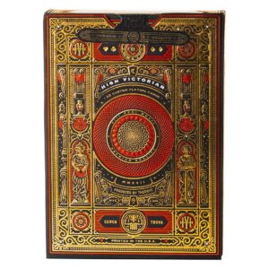High Victorian Playing Cards Red