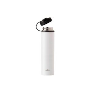 Monoprice Vacuum Sealed 25 fl. oz. Wide-Mouth Water Bottle - White, Keeps Drinks Cold or Hot, Sweatproof, Durable Construction