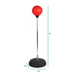 Mind Reader Freestanding Stainless Steel Boxing Ball