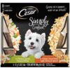 Cesar Simply Crafted Wet Dog Food Complement Chicken & Vegetables Varieties - 1.3oz/8ct Variety Pack