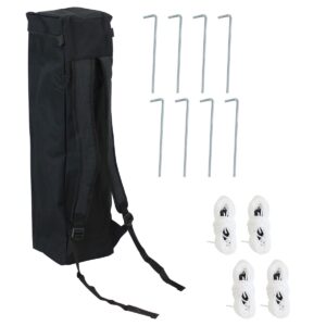 Sunnydaze 6' x 6' Top/7.5' x 7.25' Bottom Slant Leg Portable Backpack Canopy - Slate