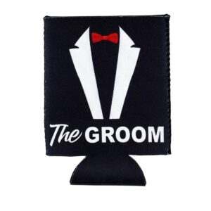 12-Pack Bachelor Party Can Cooler Sleeves, 12 oz Insulated Beer Koozies Neoprene Holder for Groomsman Party Favors