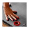 Power Systems Premium Hanging Exercise Fitness Mat for Yoga, Pilates, Workout Studios, and Gyms - 56" Length & 5/8" Thick, Jet Black