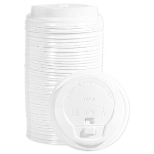 48-Pack Blush Pink Insulated Disposable Coffee Cups with Lids and Sleeves, 16oz Paper Hot Cup to Go for Wedding Reception, Girl Baby Shower Party