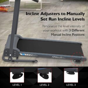SereneLife SLFTRD20 Bluetooth Smart Digital Folding Treadmill Cardio Machine Home Gym Fitness Equipment with MP3 Player, Incline and Built In Speakers