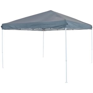 10'x10' Quick-Up Steel Frame Canopy with Carrying Bag Slate - Sunnydaze