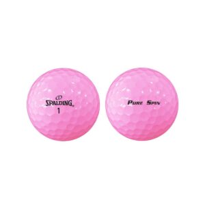 Spalding Pure Spin Golf Balls 24pc - Pink