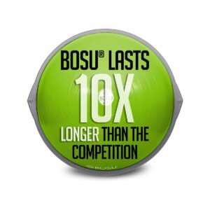 Bosu 72-10850 Home Gym Equipment The Original Balance Trainer 65 cm Diameter, Lime Green and Gray