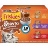 Purina Friskies Gravy Sensations Wet Cat Food Poultry Pouches with Chicken, Turkey & Beef - 3oz/12ct Variety Pack