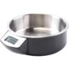 PawsMark Digital Scale Dog Feeding Bowl, Removable Washable Stainless Steel Bowl